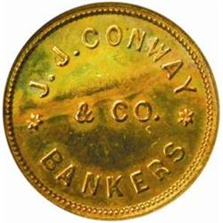 Undated J.J. Conway & Co. $2.50 Gold. MS62 NGC