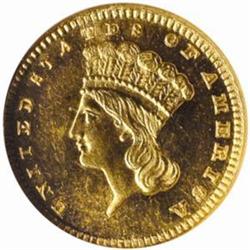 1889 G$1. MS64 PL (NGC).