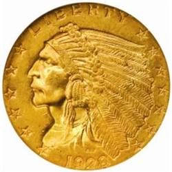1928 Indian $2.5. MS64 (NGC).