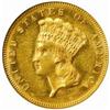Image 1 : 1869 Three-Dollar Gold Piece. AU58 (NGC).