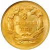 Image 2 : 1878 Three-Dollar Gold Piece. MS64 (NGC).