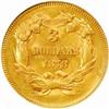 Image 2 : 1878 Three-Dollar Gold Piece. MS62 (NGC).