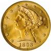 Image 1 : 1893 Liberty $5. MS68 (PCGS).