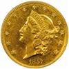 Image 1 : 1857-O Liberty $20. MS60 (NGC).