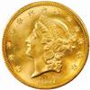 Image 1 : 1857-S Liberty $20.MS66 Gold-Label PCGS Holder.