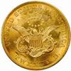 Image 2 : 1857-S Liberty $20. MS64 CAC Gold-Label PCGS