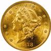 Image 1 : 1878 Liberty Double Eagle. MS61 (NGC).