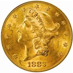 1883-S Liberty Double Eagle. MS62 (PCGS).