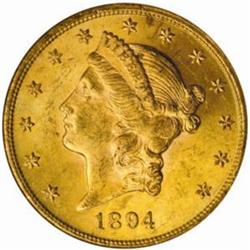 1894 Liberty Double Eagle. MS63 (NGC).