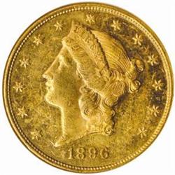 1896-S Liberty Double Eagle. MS61 PL (NGC).