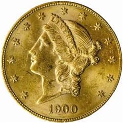 1900-S Liberty Double Eagle. MS62 (PCGS).