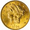 Image 1 : 1904 Liberty Double Eagle. MS64 (PCGS).