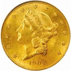 1904 Liberty Double Eagle. MS63 (PCGS). OGH.