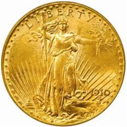 1910 Saint-Gaudens Double Eagle. MS64 (PCGS).