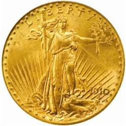 1910-D Saint-Gaudens Double Eagle. MS65 (PCGS).