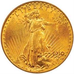 1910-D Saint-Gaudens Double Eagle. MS64 (PCGS).