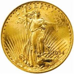 1914-S Saint-Gaudens Double Eagle. MS65 (PCGS).