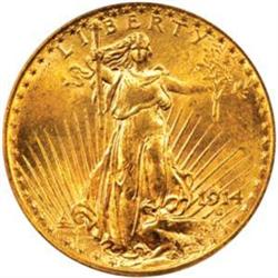 1914-S Saint-Gaudens Double Eagle. MS64 (PCGS).