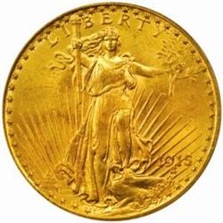 1915 Saint-Gaudens Double Eagle. MS64 (PCGS).