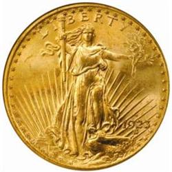 1923-D Saint-Gaudens Double Eagle. MS65 (NGC).