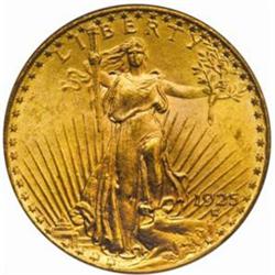1925 Saint-Gaudens Double Eagle. MS64 (PCGS).