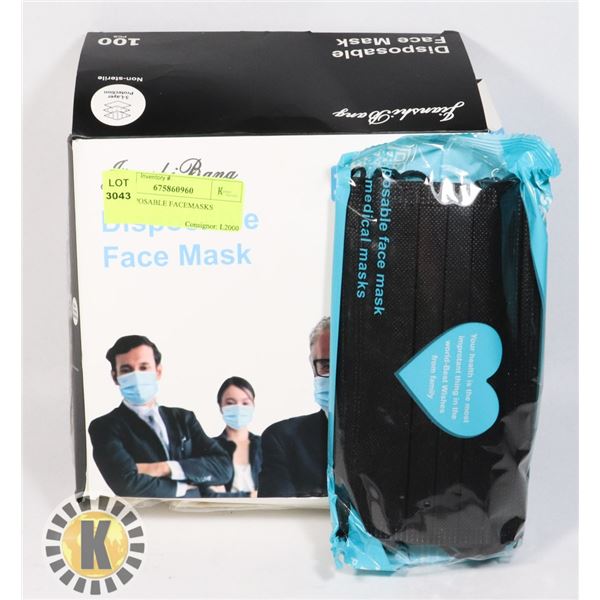 90 DISPOSABLE FACEMASKS