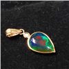 Image 3 : 14K YELLOW GOLD ENHANCED BLACK OPAL(2CT)