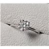 Image 3 : 10K WHITE GOLD WHITE MOISSANITE(0.75CT) RING