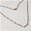 Image 2 : SILVER ROSE GOLD PLATED 16" NECKLACE