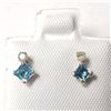 Image 1 : 10K YELLOW GOLD BLUE TOPAZ(0.44CT) DIAMOND