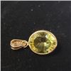 Image 1 : 14K YELLOW GOLD LEMON QUARTZ(3.8CT) PENDANT