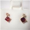 Image 1 : 10K YELLOW GOLD GARNET(0.4CT) DIAMOND(0.06CT)