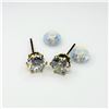 Image 3 : 10K YELLOW GOLD CZ 6.5MM EARRINGS