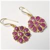 Image 2 : SILVER RUBY EARRINGS