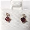 Image 1 : 10K YELLOW GOLD GARNET(0.4CT) DIAMOND