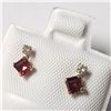 Image 2 : 10K YELLOW GOLD GARNET(0.4CT) DIAMOND