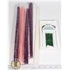 Image 1 : PACK OF FIVE 12" TAPER CANDLES SOLD WITH