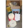 BOX OF KITCHEN AND HOME ASSORTMENTS