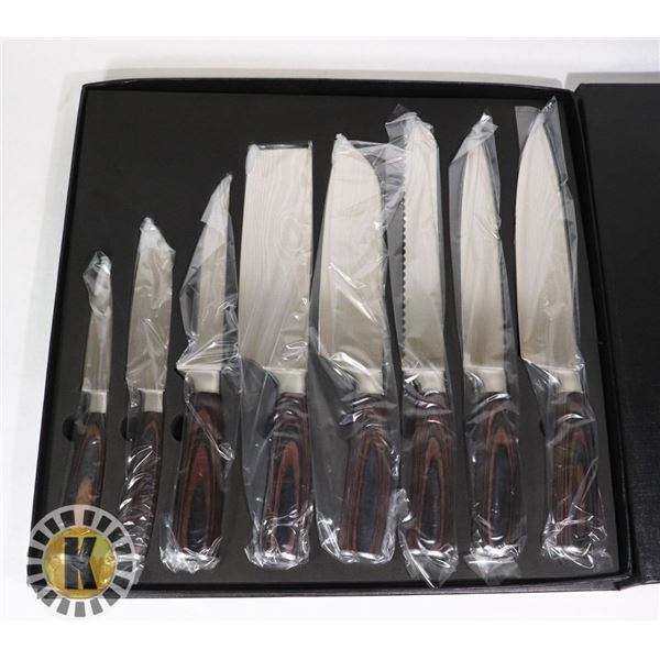 NEW 8PC DAMASCUS STYLE KNIFE SET