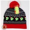 Image 1 : NEW CHRISTMAS THEME LIGHT UP TOQUE