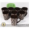 Image 1 : SET OF 8 MATCHING COFFEE MUGS