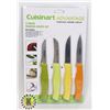 Image 1 : NEW 4PC CUISINART PARING KNIFE SET