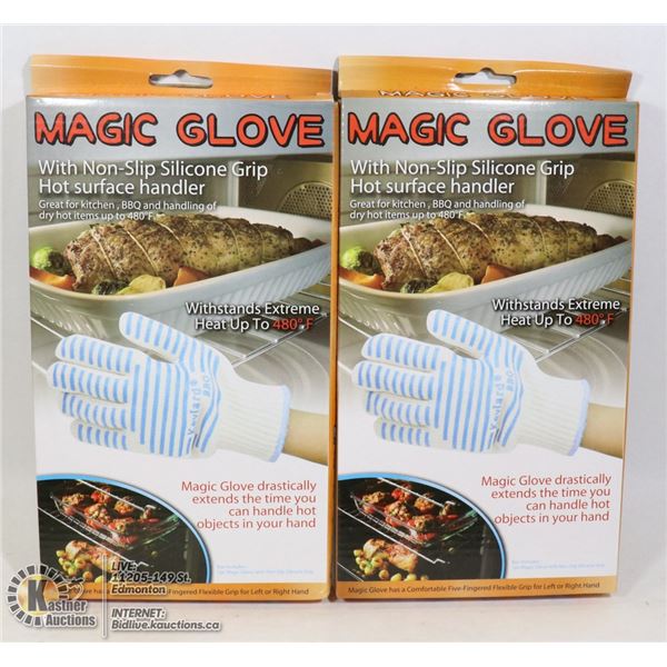 LOT OF TWO NEW MAGIC GLOVE HOT SURFACE