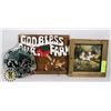 Image 1 : 3 COW THEMED WALL ART PIECES