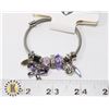 Image 1 : NEW BANGLE BRACELET PURPLE BUTTERFLY