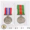 Image 1 : WWII GREAT BRITAIN PAIR OF WAR MEDALS