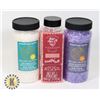 Image 1 : LOT OF 3 NEW ASSORTED SCENT BATH SALTS 500G EACH