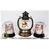 Image 1 : 3 ASSORTED SNOWGLOBE