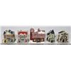 Image 1 : FLAT OF CHRISTMAS DECORATION VILLAGE HOUSES