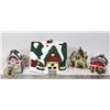 Image 1 : FLAT OF CHRISTMAS DECORATION VILLAGE HOUSES